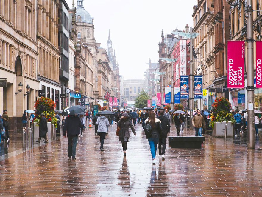 Buchanan street in glasgow