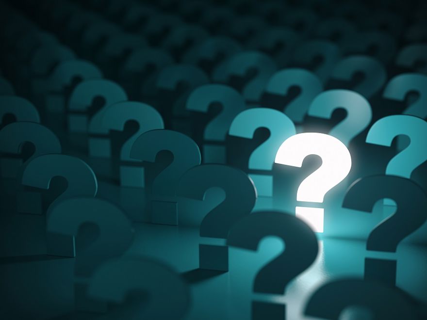 Rows of question marks