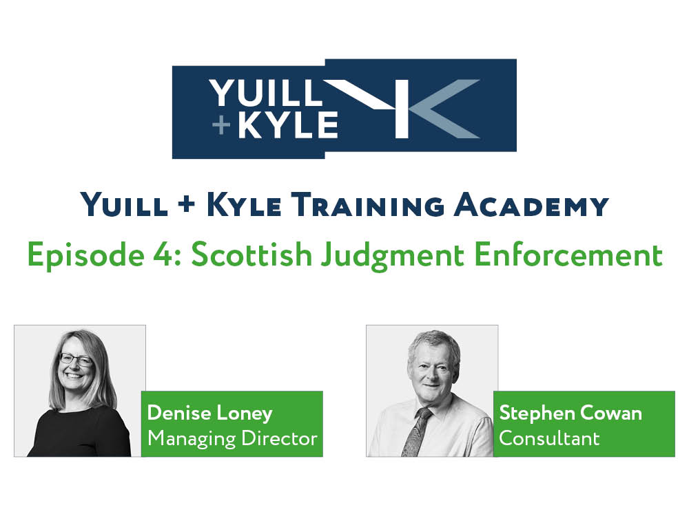 Y+K Training Academy Scottish Judgment Enforcement WEB