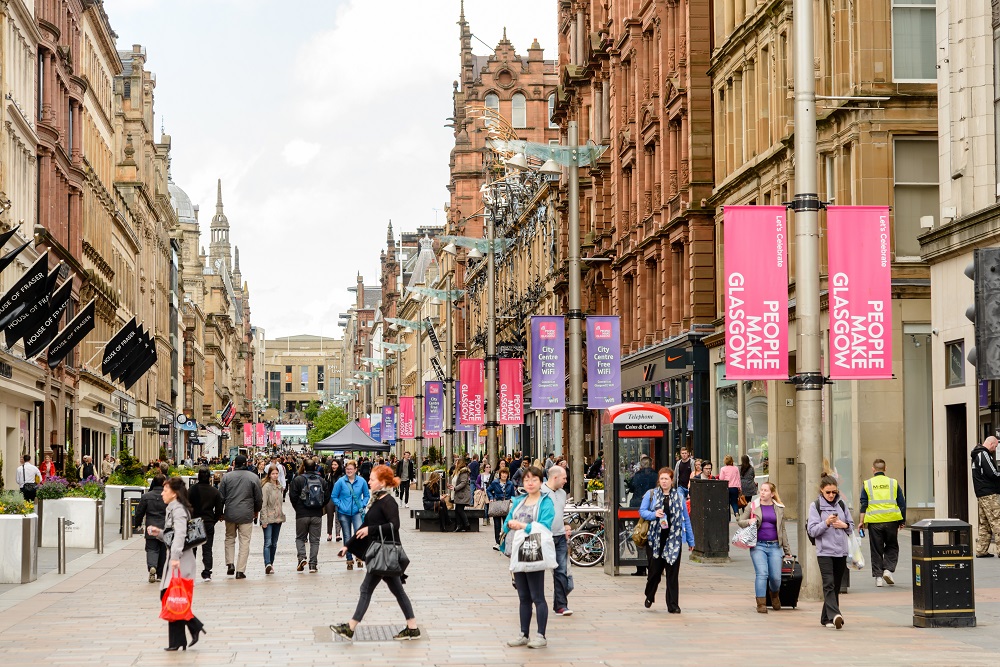 Buchanan street in glasgow