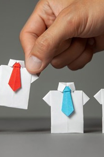 Miniature paper shirts and ties